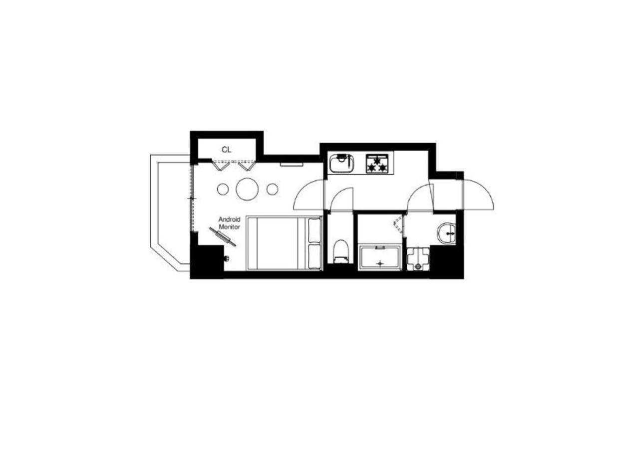 Appartement Grandia Shinsaibashi à Ōsaka Chambre photo