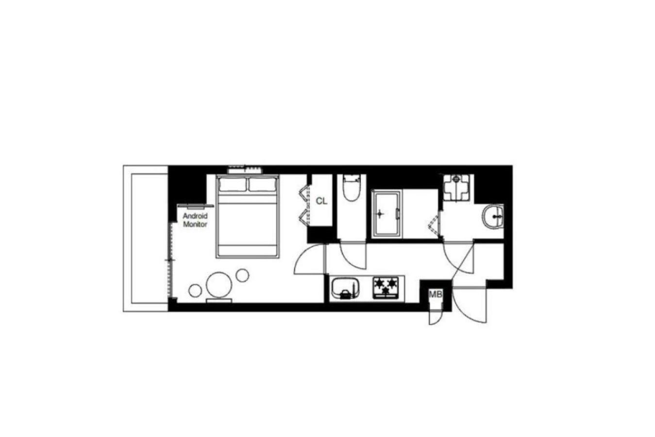 Appartement Grandia Shinsaibashi à Ōsaka Chambre photo